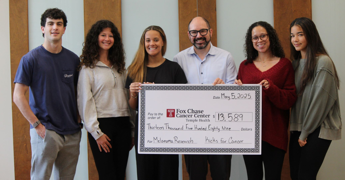 Kicks for Cancer Scores Big for Fox Chase Melanoma Research